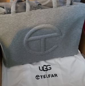 x TELFAR Large Fleece Shopper UGG 19"W x 15"H x 7"D Gray